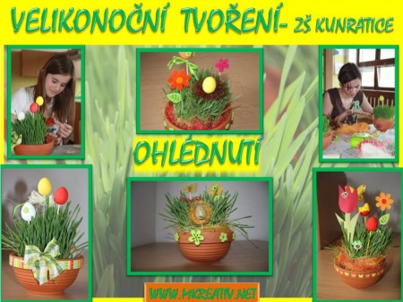 ZŠ KUNRATICE- VELIKONOČNÍ DEKORACE - již proběhlo